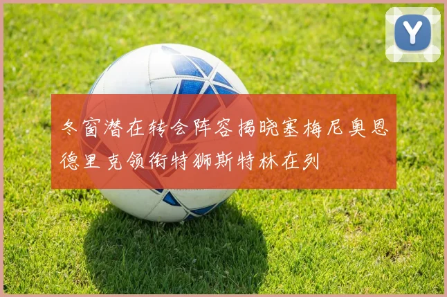 冬窗潜在转会阵容揭晓塞梅尼奥恩德里克领衔特狮斯特林在列